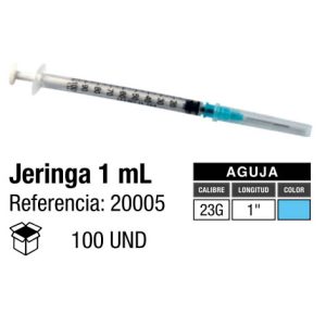 Jeringa Desechable 1 ml