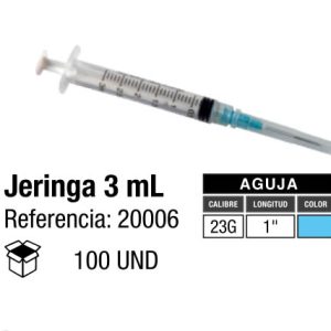 Jeringa Desechable 3 ml